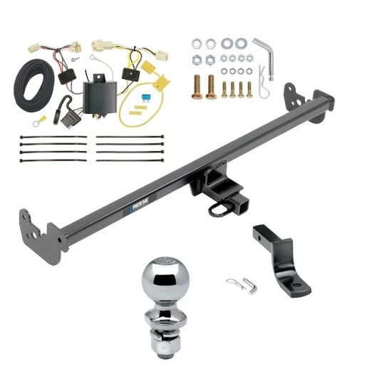 Reese Trailer Tow Hitch For 15-19 Toyota Yaris Hatchback Except SE 20-22 Yaris Sedan Complete Package w/ Wiring Draw Bar and 2" Ball