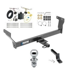 Reese Trailer Tow Hitch For 14-24 INFINITI Q50 Complete Package w/ Wiring Draw Bar and 1-7/8" Ball