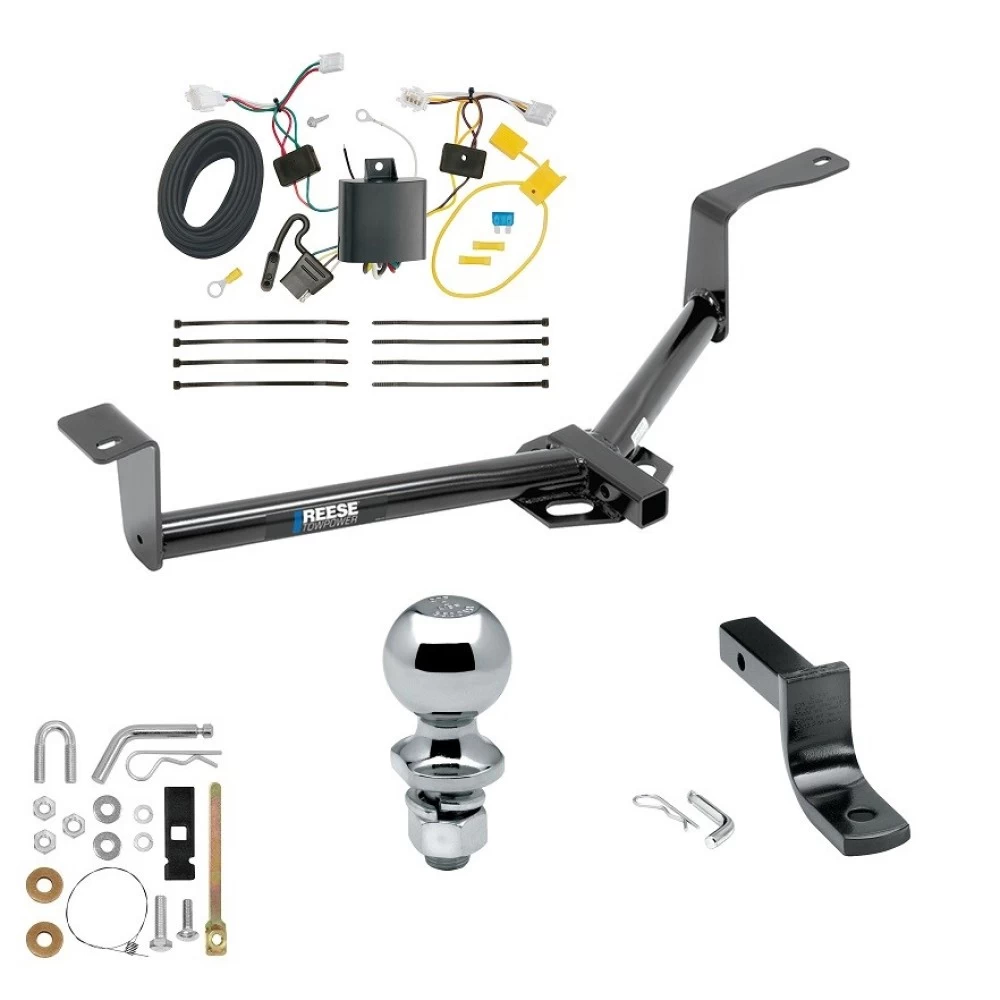 Tow Package For 16-22 Honda HR-V All Models Trailer Hitch w/ Wiring Draw-Bar 2" Ball 1-1/4" Receiver Reese