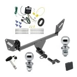 Reese Trailer Tow Hitch For 16-24 Chevrolet Camaro All Models Deluxe Package Wiring 2" and 1-7/8" Ball and Lock