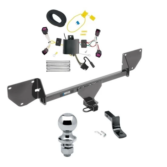 Reese Trailer Tow Hitch For 16-22 Chevrolet Spark Complete Package w/ Wiring Draw Bar and 2" Ball