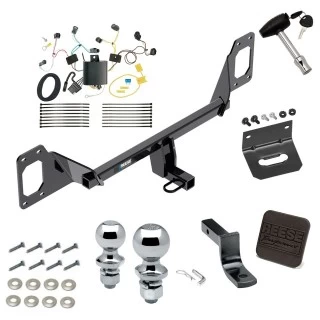 Trailer Hitch w/ Wiring For 16-21 Honda Civic Sedan - exc center exhaust Class I 1-1/4" Tow Receiver Reese Tekonsha
