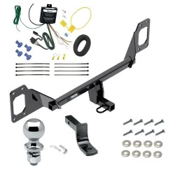 Tow Package For 16-21 Honda Civic Coupe & Hatchback - exc center exhaust Trailer Hitch w/ Wiring Draw-Bar 2" Ball 1-1/4" Receiver Reese