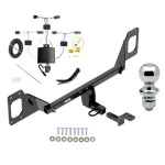 Reese Trailer Tow Hitch For 21-23 Honda Civic Sedan Coupe Hatchback Complete Package w/ Wiring Draw Bar and 2" Ball