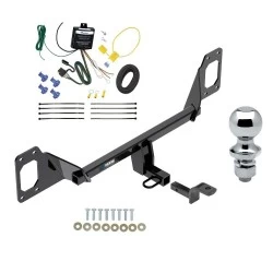 Reese Trailer Tow Hitch For 16-21 Honda Civic Coupe & Hatchback - exc center exhaust Complete Package w/ Wiring Draw Bar and 1-7/8" Ball