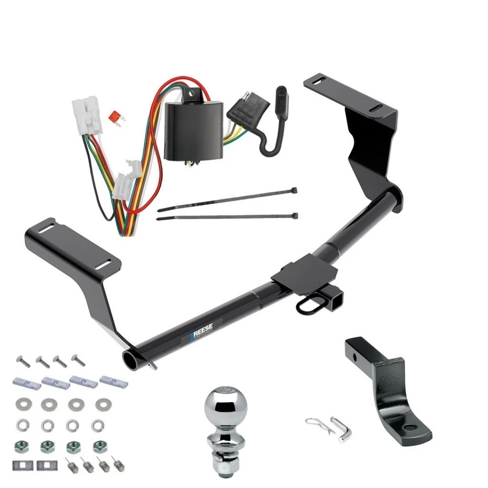 Tow Package For 13-13 Subaru XV Crosstrek 14-15 (Except Hybrid) Trailer Hitch w/ Wiring Draw-Bar 2" Ball 1-1/4" Receiver Reese