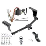 Tow Package For 13-13 Subaru XV Crosstrek 14-15 (Except Hybrid) Trailer Hitch w/ Wiring Draw-Bar 2" Ball 1-1/4" Receiver Reese