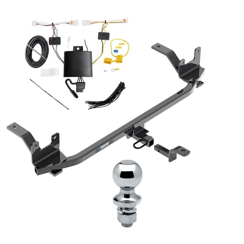Reese Trailer Tow Hitch For 18-23 KIA Rio Sedan Complete Package w/ Wiring Draw Bar and 1-7/8" Ball