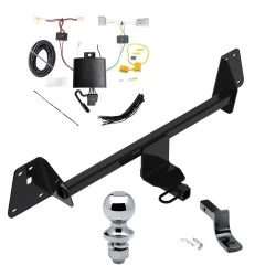 Reese Trailer Tow Hitch For 17-22 Toyota Prius Prime All Models Complete Package w/ Wiring Draw Bar and 1-7/8" Ball