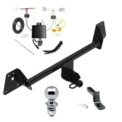 Reese Trailer Tow Hitch For 17-22 Toyota Prius Prime All Models Complete Package w/ Wiring Draw Bar and 2" Ball