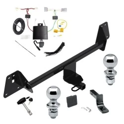Reese Trailer Tow Hitch For 17-22 Toyota Prius Prime All Models Deluxe Package Wiring 2" and 1-7/8" Ball and Lock