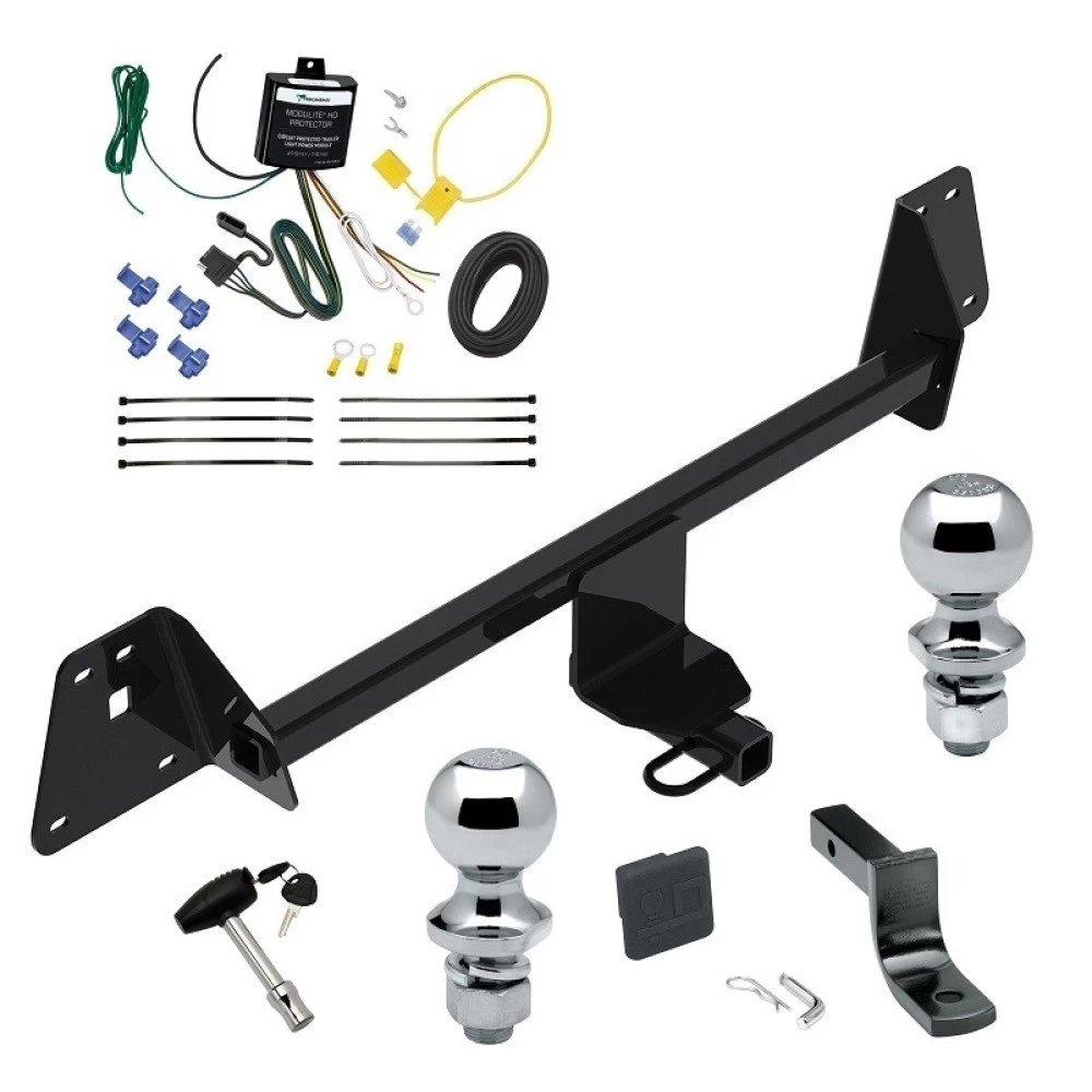 Reese Trailer Tow Hitch For 19-22 Toyota Prius AWD-e All Models Deluxe Package Wiring 2" and 1-7/8" Ball and Lock