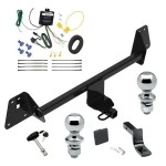 Reese Trailer Tow Hitch For 19-22 Toyota Prius AWD-e All Models Deluxe Package Wiring 2" and 1-7/8" Ball and Lock