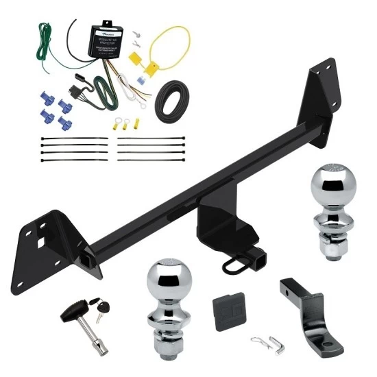 Reese Trailer Tow Hitch For 19-22 Toyota Prius AWD-e All Models Deluxe Package Wiring 2" and 1-7/8" Ball and Lock
