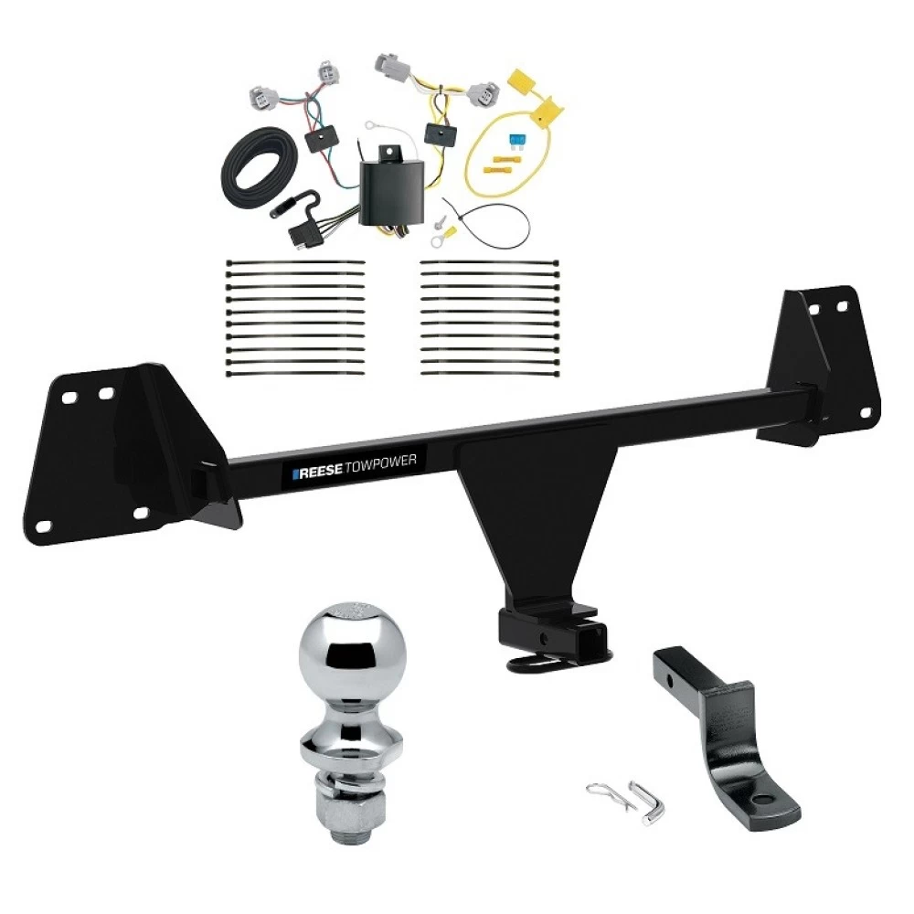 Reese Trailer Tow Hitch For 18-22 Toyota C-HR Complete Package w/ Wiring Draw Bar and 1-7/8" Ball