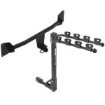 Reese Trailer Tow Hitch w/ 4 Bike Rack For 20-22 Volkswagen Passat tilt away adult or child arms fold down carrier
