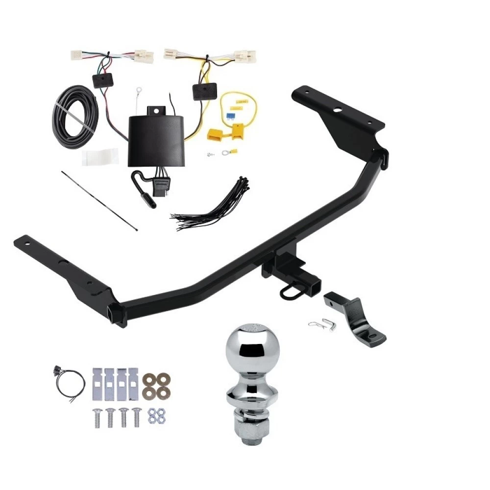 Reese Trailer Tow Hitch For 21-24 Hyundai Elantra Complete Package w/ Wiring Draw Bar and 1-7/8" Ball