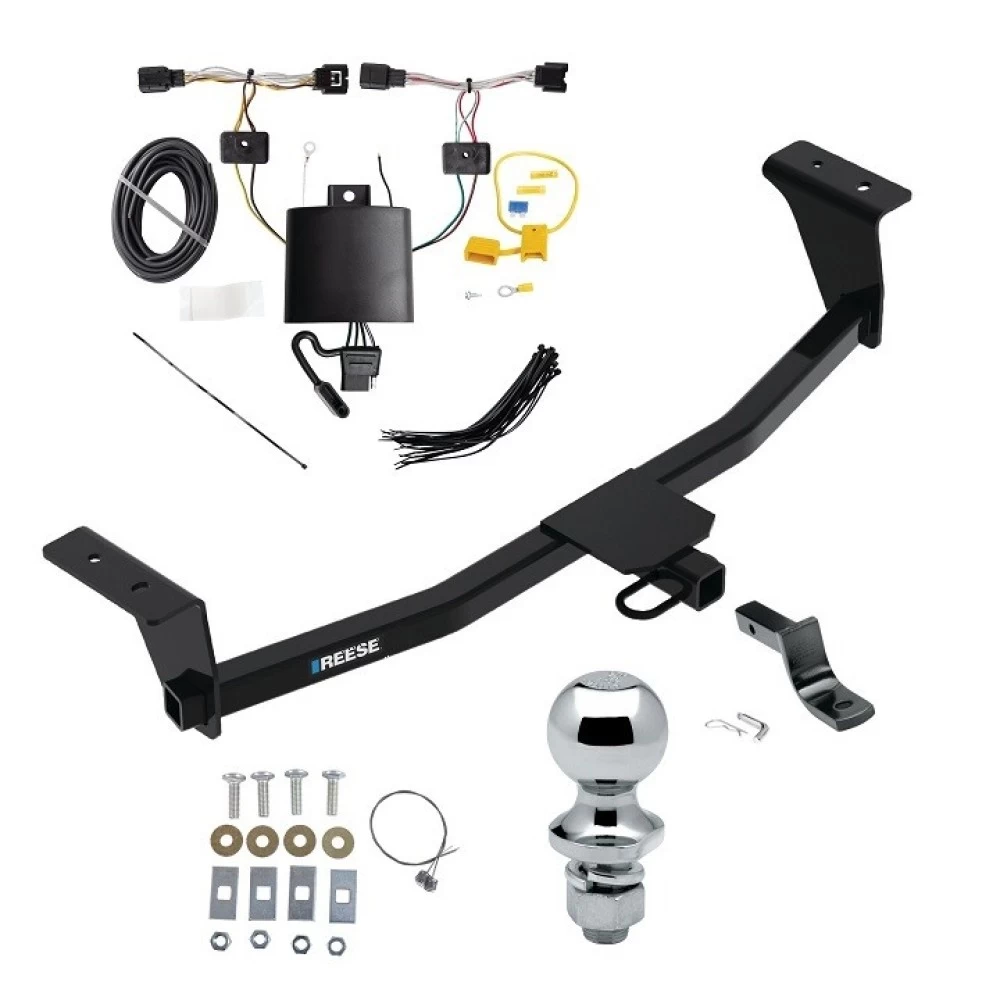 Reese Trailer Tow Hitch For 21-25 Acura TLX All Models Complete Package w/ Wiring Draw Bar and 1-7/8" Ball