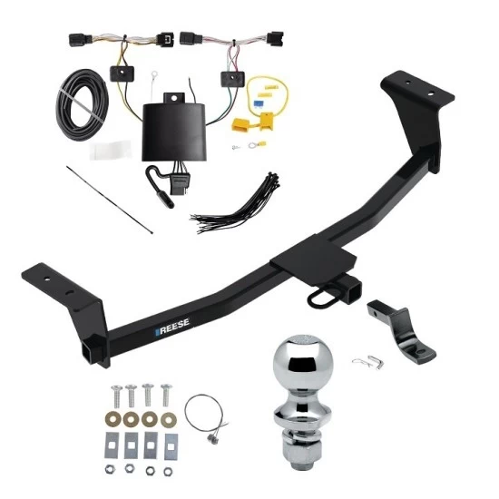 Reese Trailer Tow Hitch For 21-25 Acura TLX All Models Complete Package w/ Wiring Draw Bar and 1-7/8" Ball