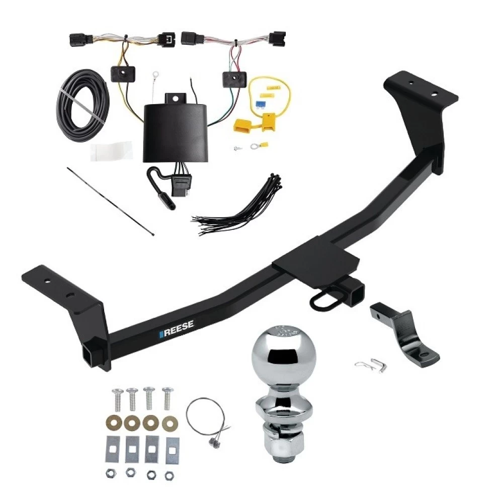 Reese Trailer Tow Hitch For 21-25 Acura TLX All Models Complete Package w/ Wiring Draw Bar and 2" Ball