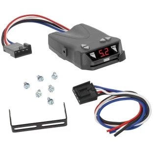 Trailer Brake Control For 07-14 Chevy Silverado GMC Sierra 2500 HD 3500 HD 07-13 1500 w/ Hardwire Wiring Adapter Reese Module Box Controller