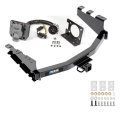 Trailer Hitch w/ 7-Way RV Wiring For 14-18 Chevy Silverado GMC Sierra 1500 (2019 LD & Legacy) Class 4 2" Receiver Reese
