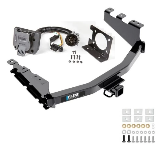 Trailer Hitch w/ 7-Way RV Wiring For 14-18 Chevy Silverado GMC Sierra 1500 (2019 LD & Legacy) Class 4 2" Receiver Reese