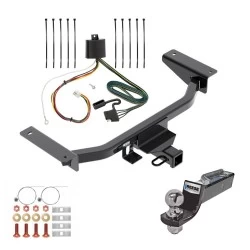 Tow Package For 16-23 Mazda CX-9 All Models Trailer Hitch w/ Wiring 2" Drop Mount 2" Ball 2" Receiver Reese