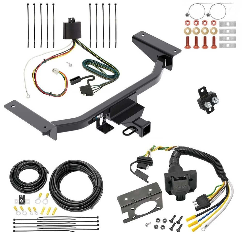 Trailer Hitch w/ 7-Way RV Wiring For 16-23 Mazda CX-9 All Models Class 3 2" Receiver Reese