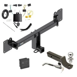 Reese Trailer Tow Hitch For 17-21 Jaguar F-Pace All Models Deluxe Package Wiring 2" Ball Mount and Lock