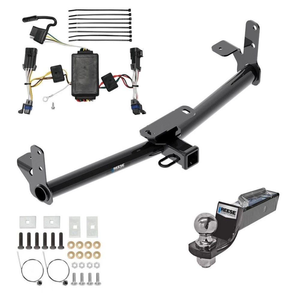 Tow Package For 02-07 Saturn Vue Except Redline Trailer Hitch w/ Wiring 2" Drop Mount 2" Ball 2" Receiver Reese