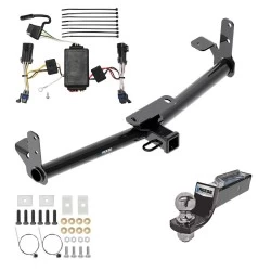 Tow Package For 02-07 Saturn Vue Except Redline Trailer Hitch w/ Wiring 2" Drop Mount 2" Ball 2" Receiver Reese