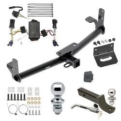 Ultimate Tow Package For 02-07 Saturn Vue Except Redline Trailer Hitch w/ Wiring 2" Drop Mount Dual 2" and 1-7/8" Ball Lock Bracket Cover 2" Receiver Reese