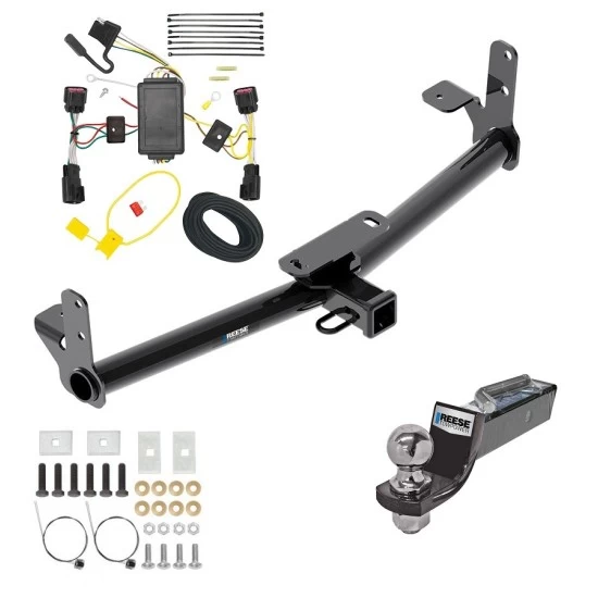Tow Package For 10-17 Chevrolet Equinox GMC Terrain Trailer Hitch w/ Wiring 2" Drop Mount 2" Ball 2" Receiver Reese