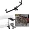 Trailer Hitch w/ 4 Bike Rack For 05-17 Chevy Equinox 10-17 GMC Terrain 06-09 Torrent 02-07 Saturn Vue Approved for Recreational & Offroad Use Carrier for Adult Woman or Child Bicycles Foldable