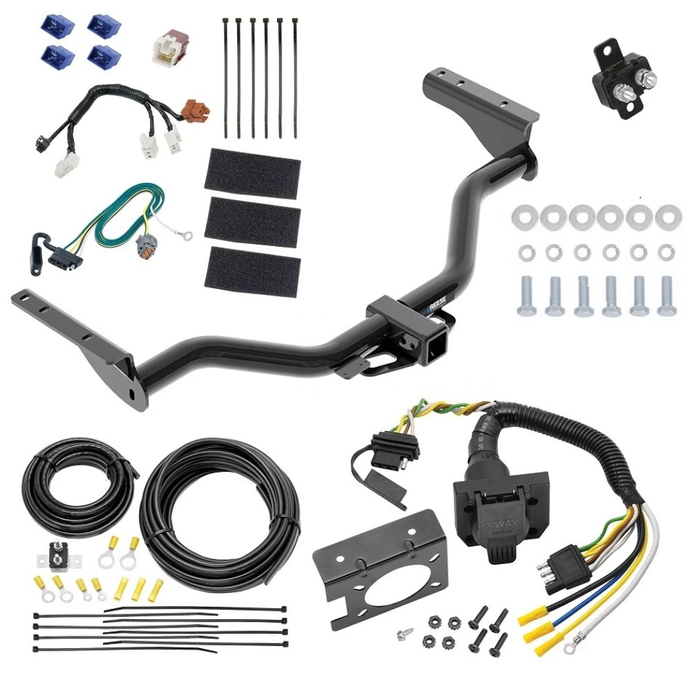Trailer Hitch w/ 7-Way RV Wiring For 13-20 Nissan Pathfinder 14-20 INFINITI QX60 Class 4 2" Receiver Reese