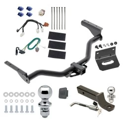 Ultimate Tow Package For 13-20 Nissan Pathfinder 14-20 INFINITI QX60 Trailer Hitch w/ Wiring 2" Drop Mount Dual 2" and 1-7/8" Ball Lock Bracket Cover 2" Receiver Reese