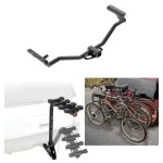 Trailer Hitch w/ 4 Bike Rack For 11-19 Ford Explorer Approved for Recreational & Offroad Use Carrier for Adult Woman or Child Bicycles Foldable
