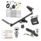 Ultimate Tow Package For 17-20 Chrysler Pacifica Except Hybrid Trailer Hitch w/ Wiring 2" Drop Mount Dual 2" and 1-7/8" Ball Lock Bracket Cover 2" Receiver Reese