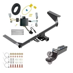 Reese Trailer Tow Hitch For 17-20 Chrysler Pacifica (LX & Touring Exc Hybrid) 20-25 Voyager 22-23 Grand Caravan w/ Plug & Play Wiring + 2" Ball
