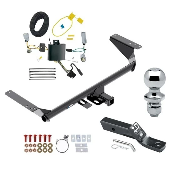 Reese Trailer Tow Hitch For 17-20 Chrysler Pacifica LX Touring 20-23 Voyager 22-23 Grand Caravan Except Hybrid 2" Receiver Complete Package w/ Wiring and 1-7/8" Ball