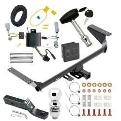 Reese Trailer Tow Hitch For 17-20 Chrysler Pacifica (LX & Touring Exc Hybrid) 20-25 Voyager 22-23 Grand Caravan Deluxe Package Wiring 2" Ball and Lock