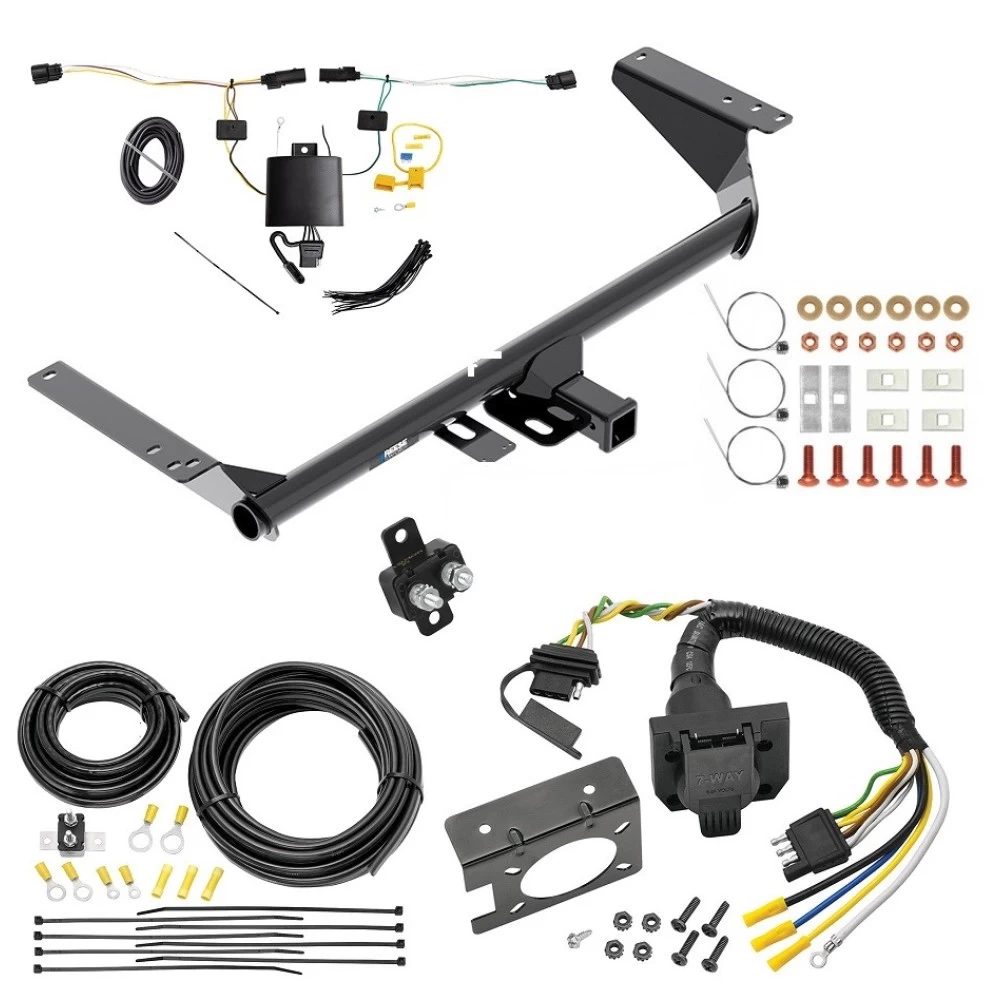 Trailer Hitch w/ 7-Way RV Wiring For 21-23 Chrysler Pacifica Except Hybrid Class 3 2" Receiver Reese