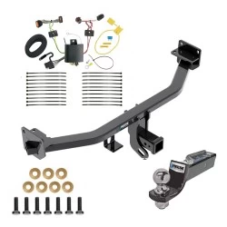 Tow Package For 17-22 KIA Sportage All Models Trailer Hitch w/ Wiring 2" Drop Mount 2" Ball 2" Receiver Reese