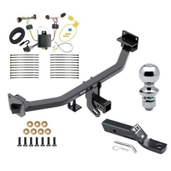 Reese Trailer Tow Hitch For 17-22 KIA Sportage All Models 2" Receiver Complete Package w/ Wiring and 1-7/8" Ball