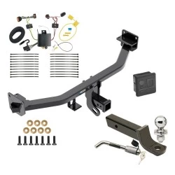 Reese Trailer Tow Hitch For 17-22 KIA Sportage All Models Deluxe Package Wiring 2" Ball Mount and Lock