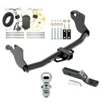 Reese Trailer Tow Hitch For 11-19 Mitsubishi Outlander Sport 11-12 RVR w/ LED Taillights 2" Receiver Complete Package w/ Wiring and 1-7/8" Ball