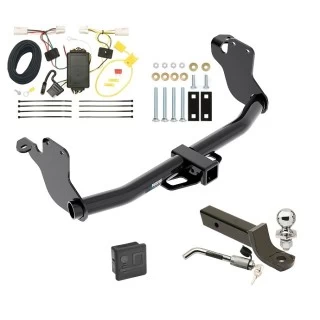 Reese Trailer Tow Hitch For 11-19 Mitsubishi Outlander Sport 11-12 RVR w/ LED Taillights Deluxe Package Wiring 2" Ball Mount and Lock