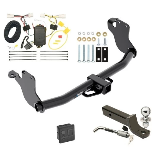Reese Trailer Tow Hitch For 11-19 Mitsubishi Outlander Sport 11-12 RVR w/ LED Taillights Deluxe Package Wiring 2" Ball Mount and Lock