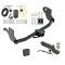Reese Trailer Tow Hitch For 11-19 Mitsubishi Outlander Sport 11-12 RVR w/ LED Taillights Deluxe Package Wiring 2" Ball Mount and Lock